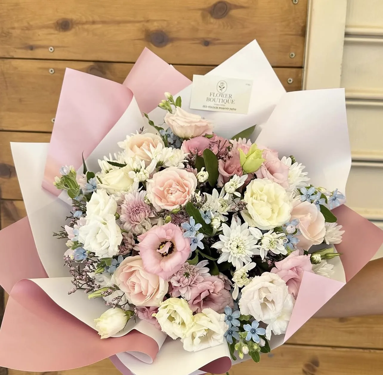 זר כלה רומנטי בעבודת יד — FLOWER BOUTIQE אשדוד